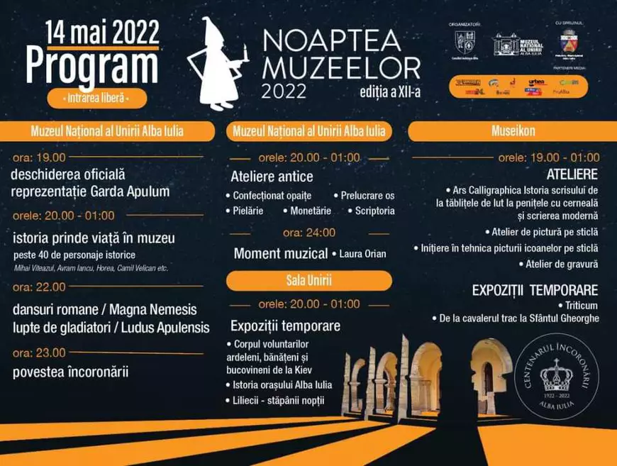 Program Noaptea muzeelor în Alba Iulia