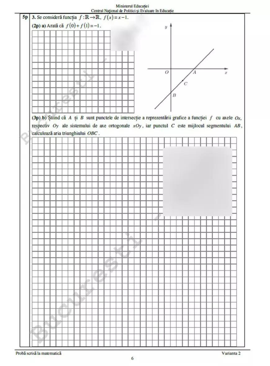 Subiectele la matematică la Evaluarea Națională 2022. Ce a picat la a doua probă a examenelor pentru clasa a 8-a