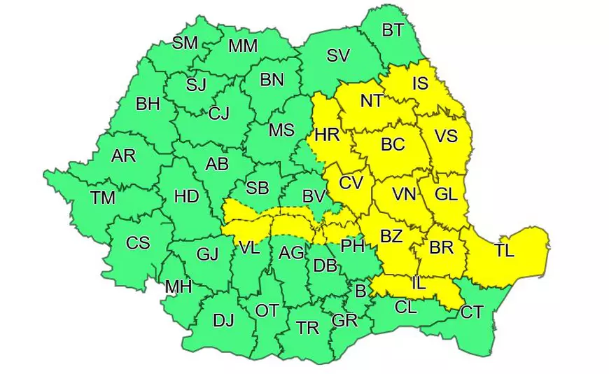 Codul roșu de caniculă e valabil și astăzi. Zonele unde sunt așteptate temperaturi record