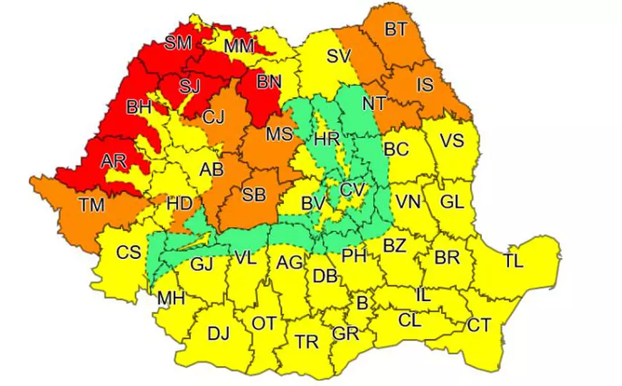 Codul roșu de caniculă e valabil și astăzi. Zonele unde sunt așteptate temperaturi record