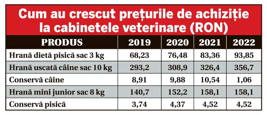 „Pensionarii își vând din casă pentru cățel sau pisică”. Mâncarea pentru animalele de companie s-a scumpit cu până la 35%