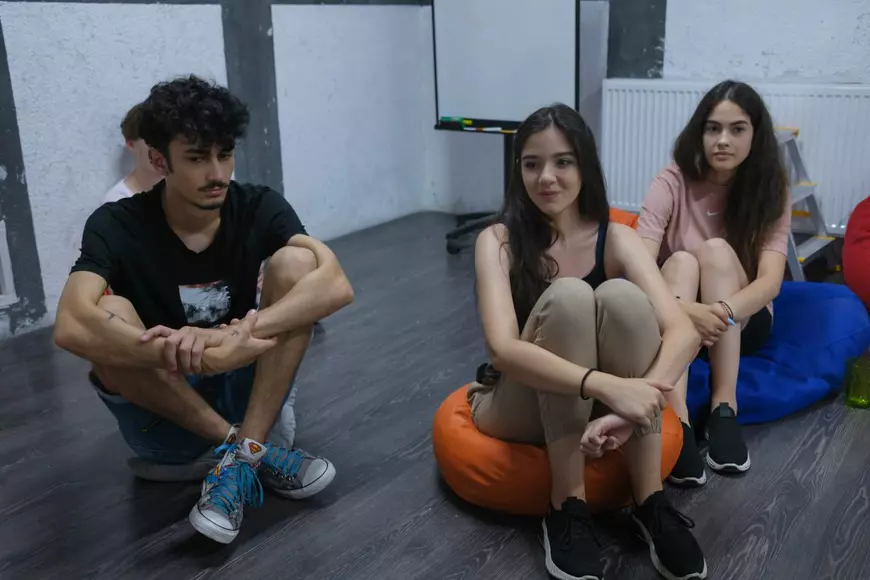 Petrișor (stânga), Ștefania (centru) și Anca (dreapta)