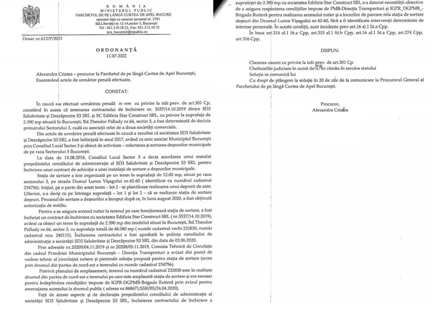 Procurorii au clasat dosarul care viza plățile de 250.000 de euro de la primăria lui Negoiță către firma familiei lui: „Nu au fost identificate intervenții”
