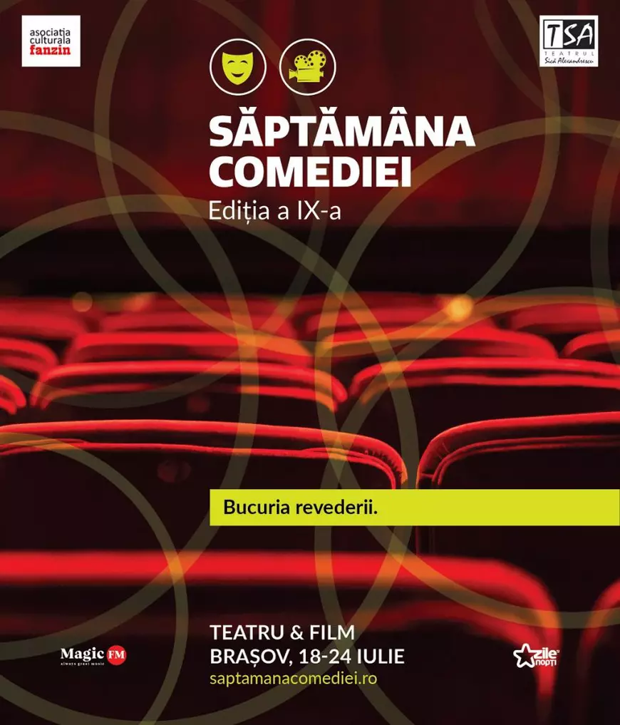 Cea de IX-a ediție a Săptămânii Comediei, la Brașov, între 18 – 24 iulie 2022
