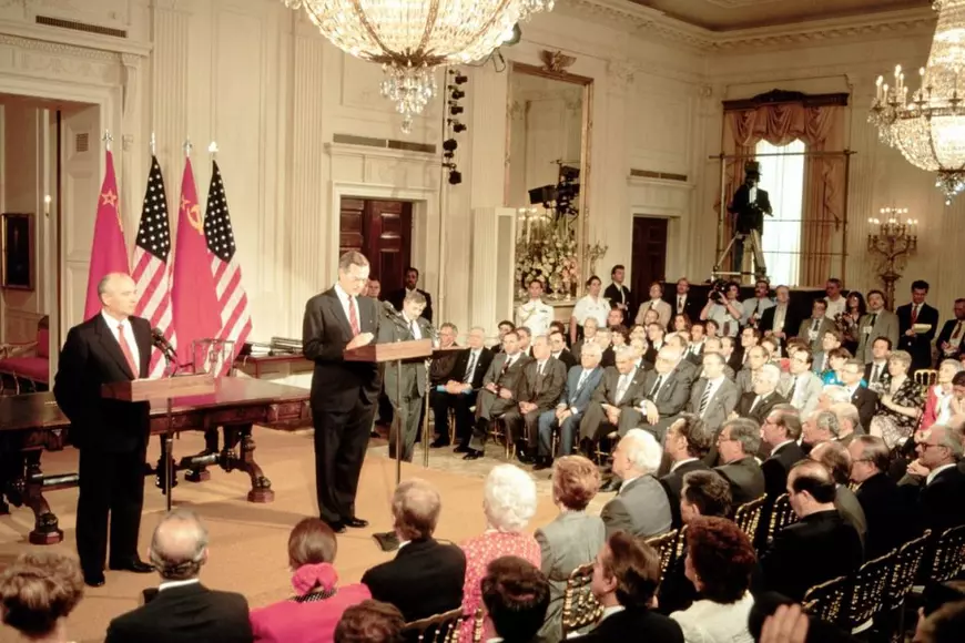 „Domnule Gorbaciov, dărâmați acest zid!”. Îndemnul lui Ronald Reagan, printre replicile celebre adresate fostului lider sovietic