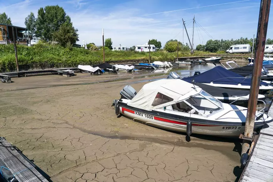 Imaginile secetei care afectează Europa. Râuri secate și culturi agricole compromise