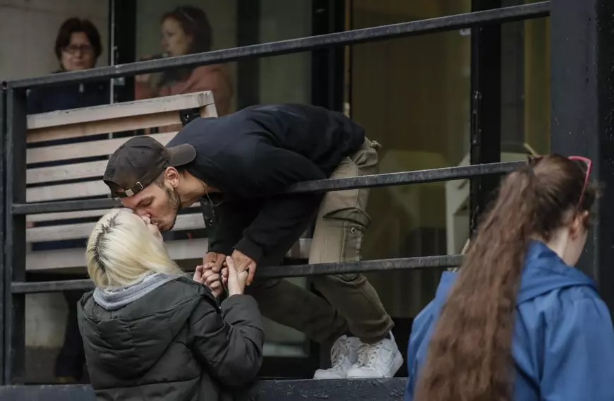 FOTOREPORTAJ Plecarea la război a rușilor, în imagini. Primii rezerviști au fost trimiși la antrenament înainte de plecarea pe front