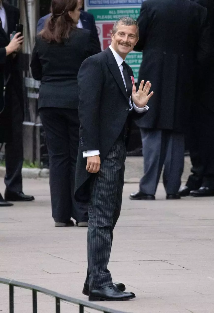 Aventurierul Bear Grylls, la înmormântarea reginei Elisabeta a II-a. Ce alte celebrități au mai fost prezente