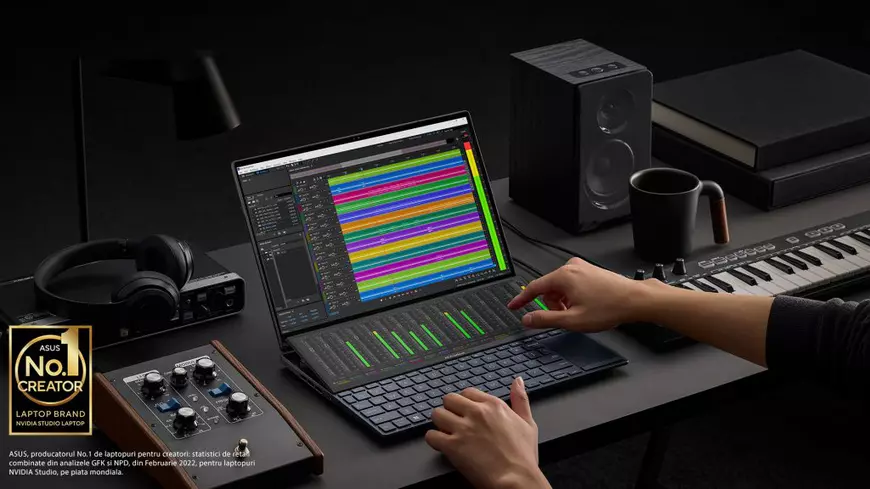 Zenbook Pro 14 Duo OLED (UX8402): productivitate reinventată cu două ecrane incredibile