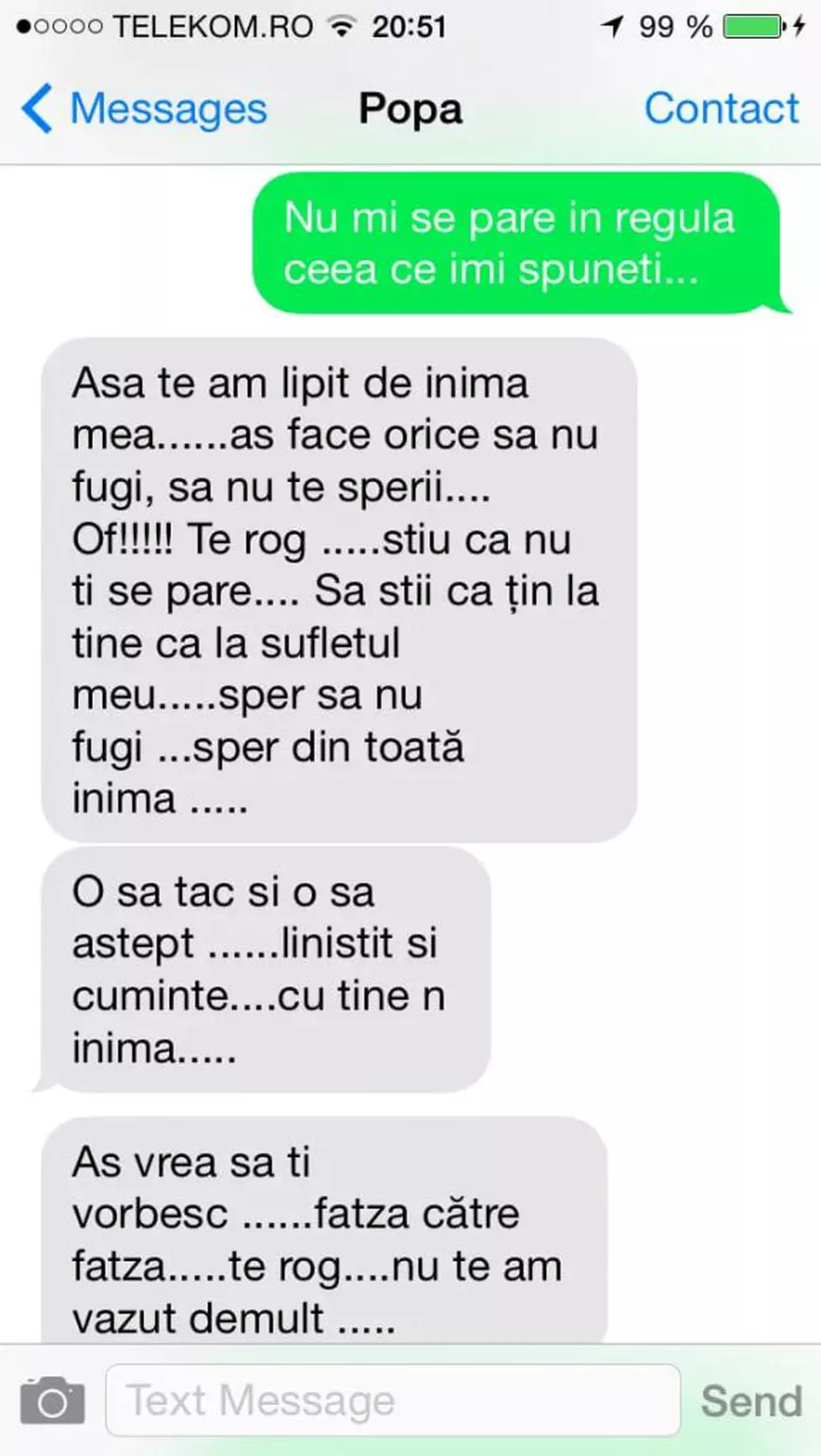 DOVADA CĂ BOR ȘTIA. Un consilier patriarhal din Sfântul Sinod al BOR a primit, acum 6 ani, o tânără care i-a arătat SMS-urile în care Visarion Alexa o hărțuia. Patriarhia a primit și un email cu probele de la studentă. Ce a făcut Biserica 