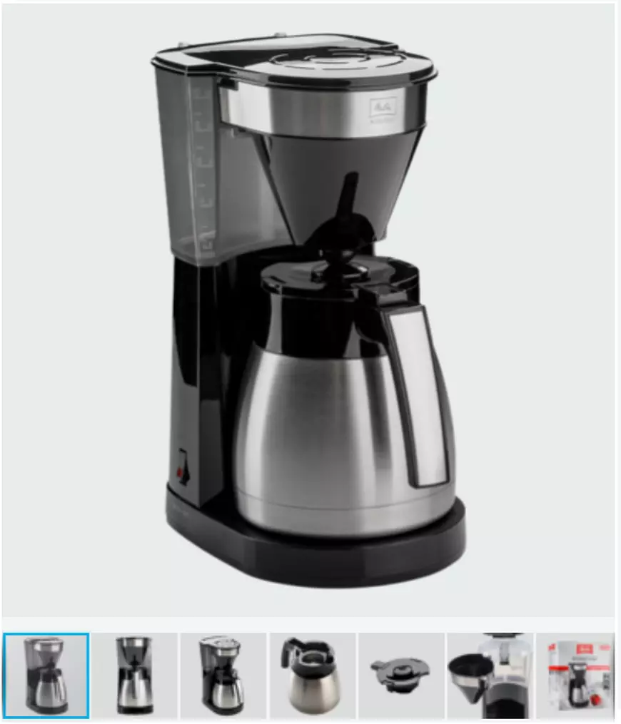 Reduceri de până la 1.000 de lei în oferta Melitta de azi, 28 octombrie - Cafetieră Melitta Easy II Top Therm