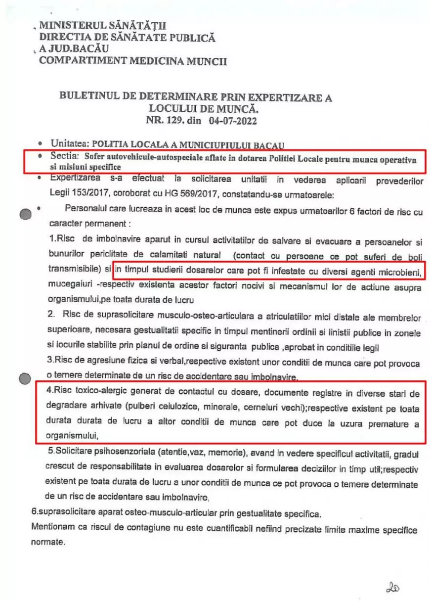 Polițiștii locali din Bacău cer spor pentru scrisul la tastatură sau statul îndelungat pe scaun