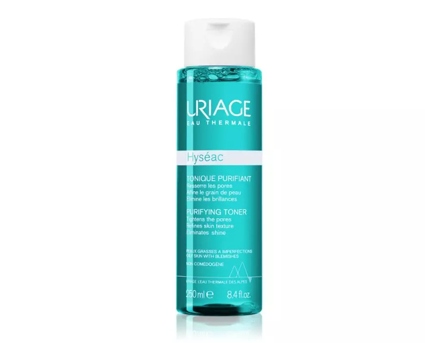 Produsul tonic Uriage Hyséac reglator al sebumului ce minimizează porii cu AHA Acizi