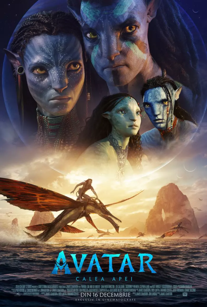 Noul trailer „Avatar: The Way of Water”. Filmul va apărea în cinematografe pe 16 decembrie