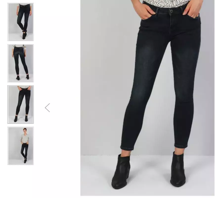 Blugi crop cu talie medie COLIN'S- 99,99 lei  