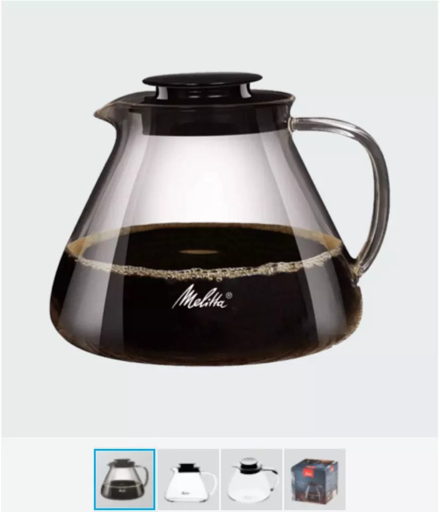 Cana de sticlă Melitta pentru păstrarea cafelei 1L