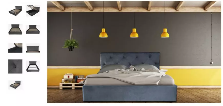 Mobilă de casă la prețuri excelente în oferta eMAG de astăzi, 25 noiembrie - Pat Taşiţat Kring King