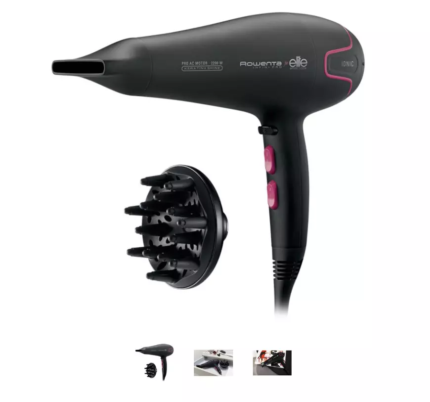 Reduceri la produsele Rowenta în oferta Notino.ro de azi, 22 noiembrie - Uscător Infinite Pro Elite CV8722D0