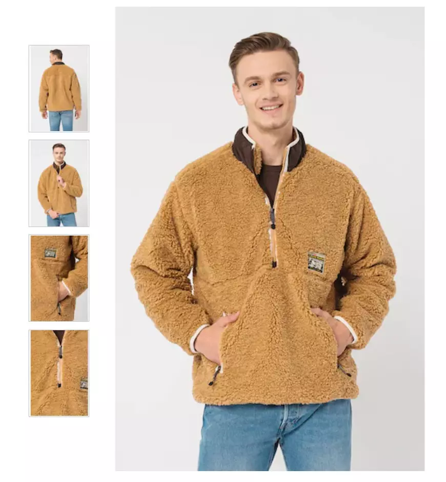Reduceri la articole vestimentare Leviʼs în oferta Fashion Days de azi, 8 decembrie Bluza sport teddy