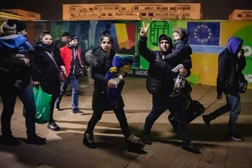 Anul 2022 în imagini cu refugiații ucraineni veniți în România, în urma războiului declanșat de Rusia