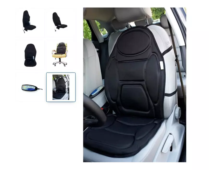Idei de cadouri pentru bradul de Crăciun - Husă auto cu funcţie încălzire pi 5 programe masaj
