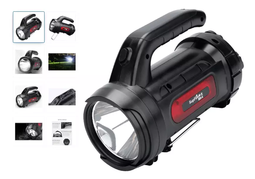 Lanterna LED Supfire M9-X, 440 lm, cu acumulator 3000 mAh, încărcare USB