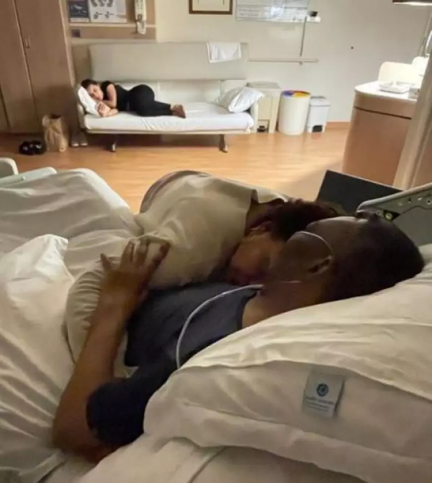 Fiica lui Pele, imagine emoționantă cu tatăl ei din spital. „Încă o noapte împreună”