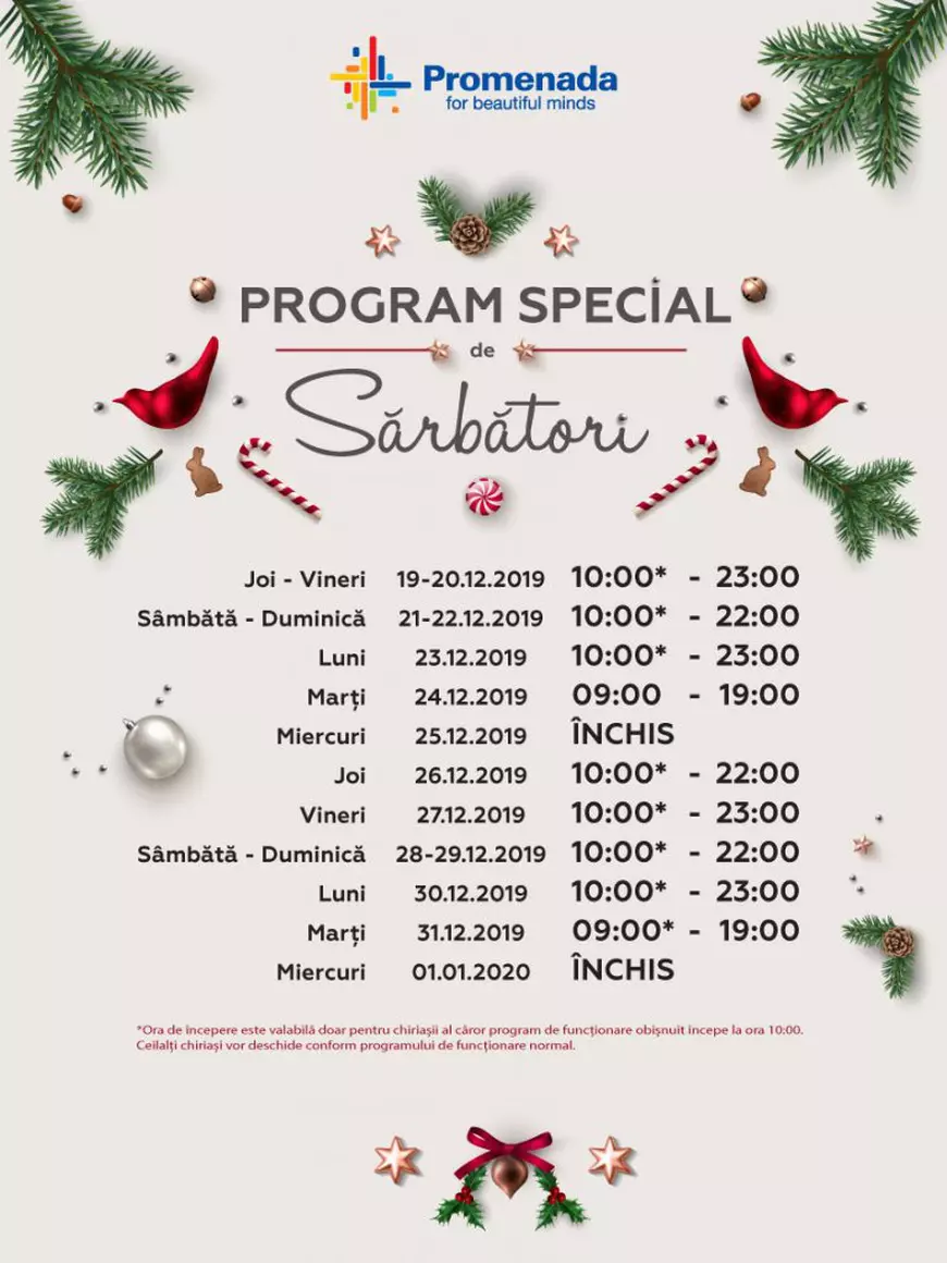 Programul Promenada Mall de Crăciun 