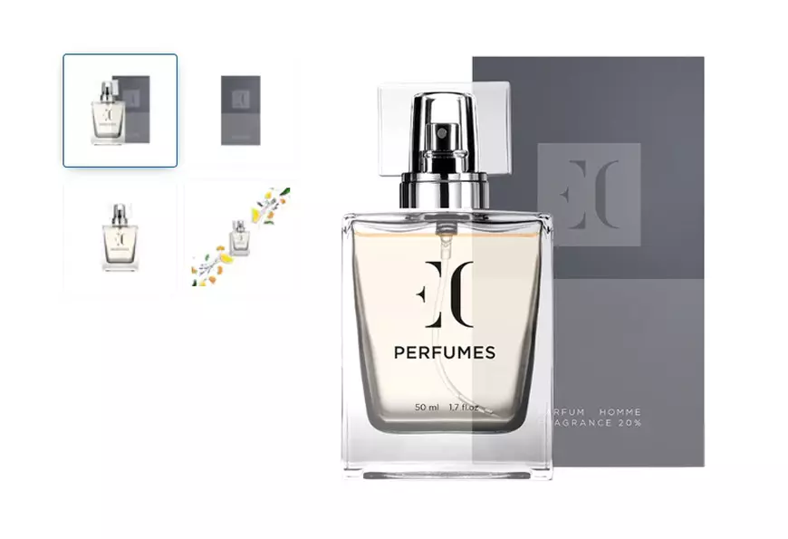 Parfum bărbați, EC 290, 20% Uleiuri esențiale, Lemnos/Fructat, 50 ml