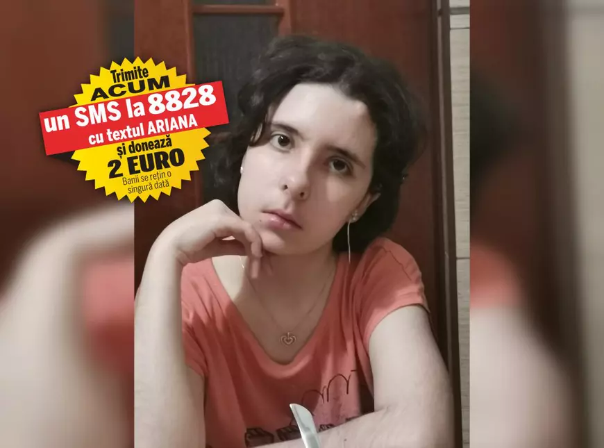 Bolnavă de cancer cerebral, Ariana poate fi salvată dacă este operată în Germania. Fata, care a surzit și căreia mușchii feței i-au căzut din cauza bolii, are nevoie de 70.000 de euro