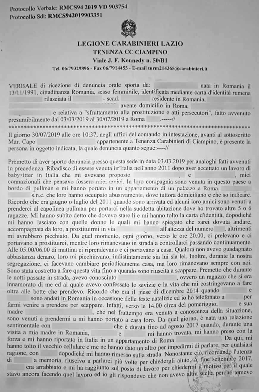 Italianul care a salvat o româncă de la prostituție, dezvăluiri pentru Libertatea. Clanul Tănase din Iași încă îi amenință: „Nu ne simțim protejați nici de carabinieri, nici de autoritățile din România”