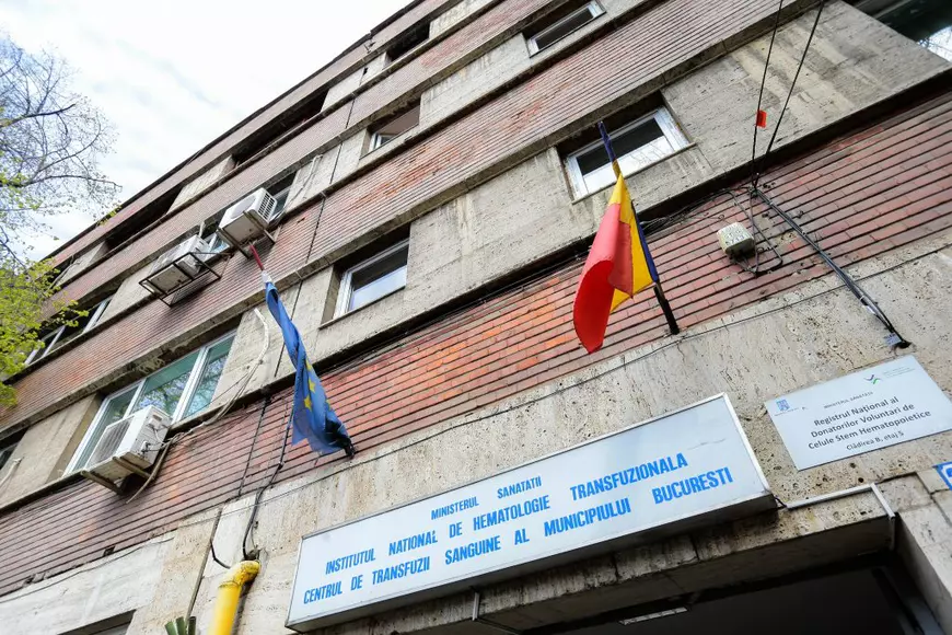 Institutul National de Hematologie Transfuzionala si Centru de Transfuzii Sanguine din Bucuresti. Foto: Agerpres