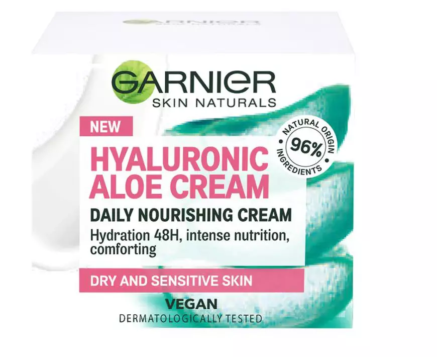 cremă hidratantă cu aloe și acid hialuronic