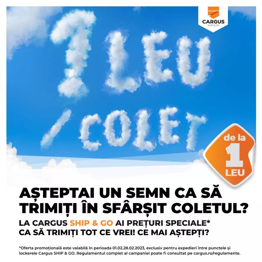 1 leu pentru coletul tău! Trimiți cadouri la cel mai mic preț, în toată țara