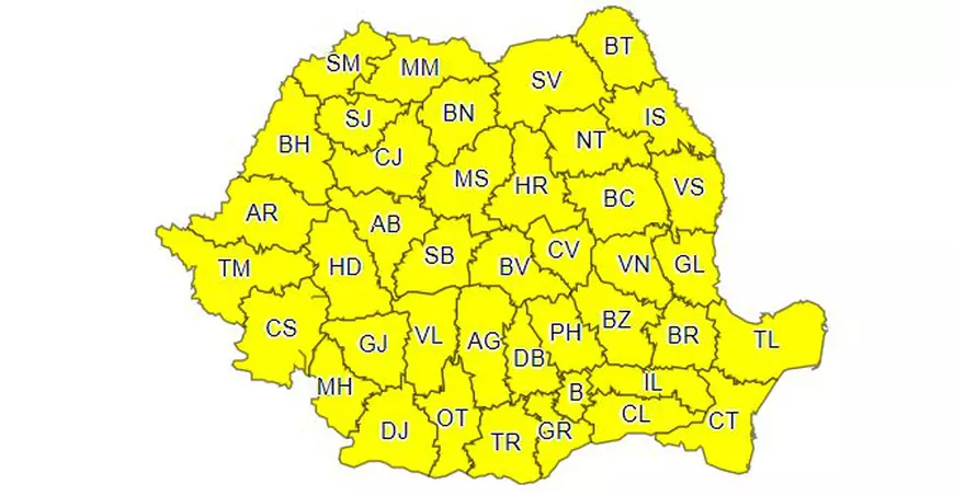 Se strică vremea! Toata țara, sub avertizare meteo în acest weekend. Ce anunță meteorologii