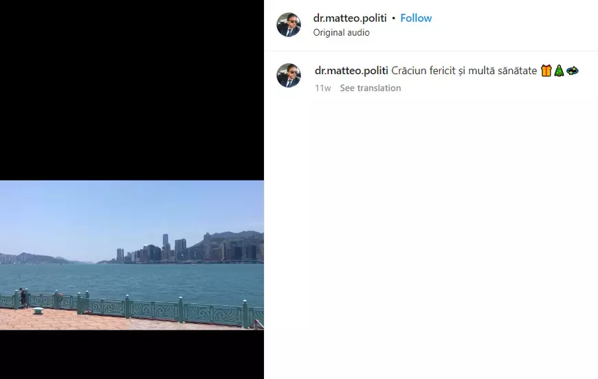 După românii fugiți în Italia, a fugit și italianul Matteo Politi, doctorul fals condamnat azi. „A ieșit din țară în decembrie”