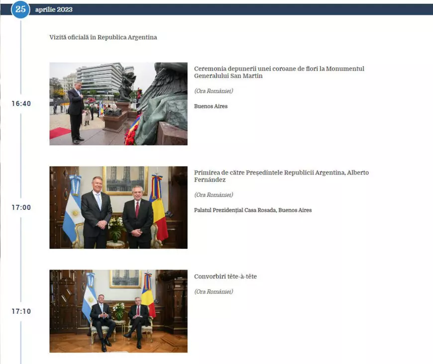 Klaus Iohannis, final de turneu în America Latină. Din nouă zile, a avut activități publice declarate doar în patru