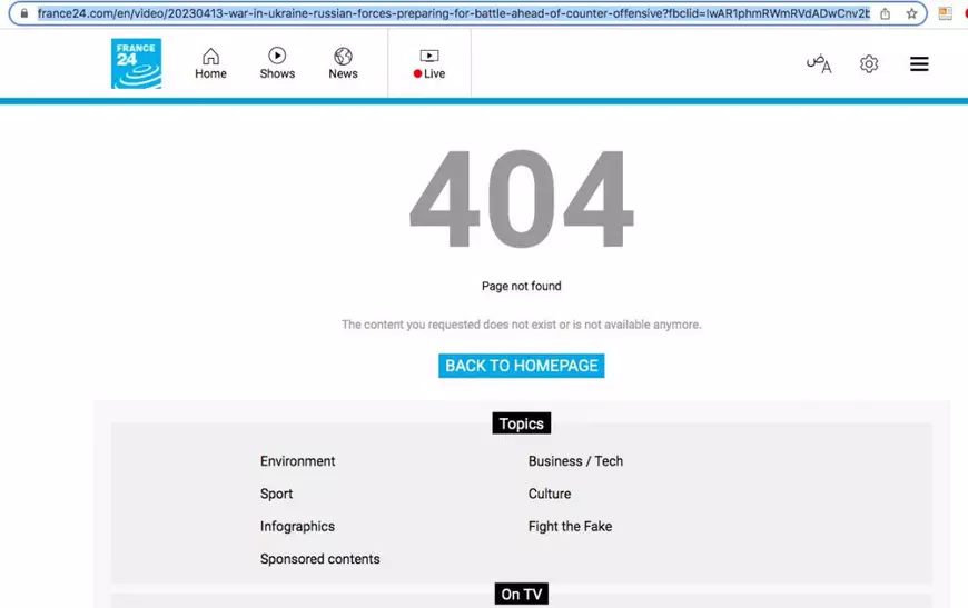 Postul de știri France 24 a publicat un reportaj despre cum se pregătesc soldații ruși de contraofensiva ucraineană, apoi l-a șters: „Un exemplu prost de așa-numit jurnalism neutru”