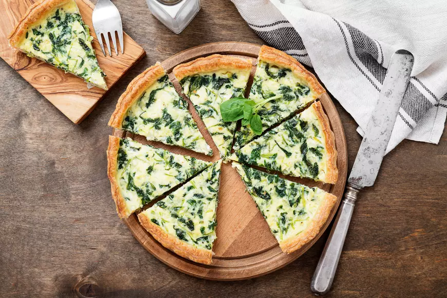 Quiche cu spanac