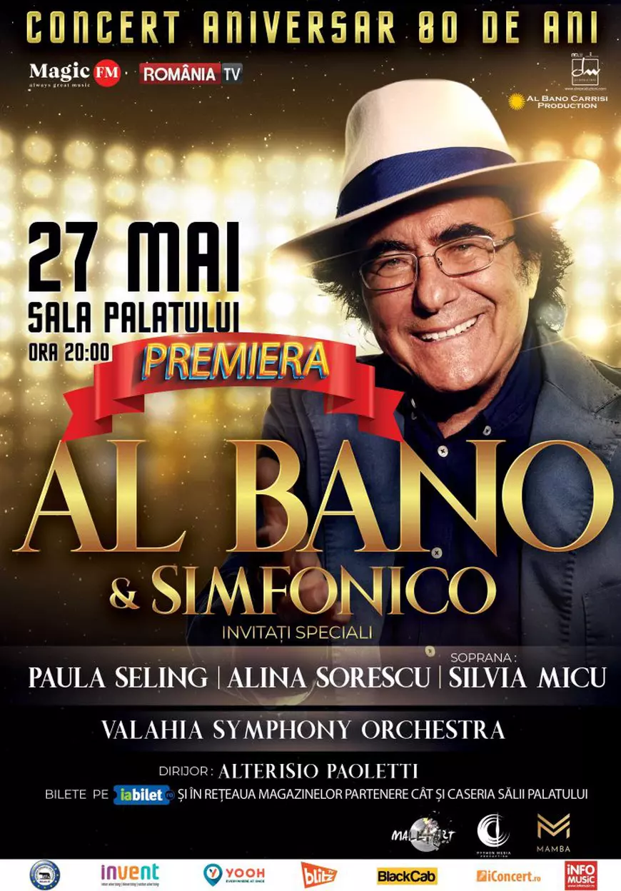 Al Bano, de 4 ori 20: o călătorie muzicală prin cei peste 50 de ani de carieră muzicală, în premieră la Sala Palatului