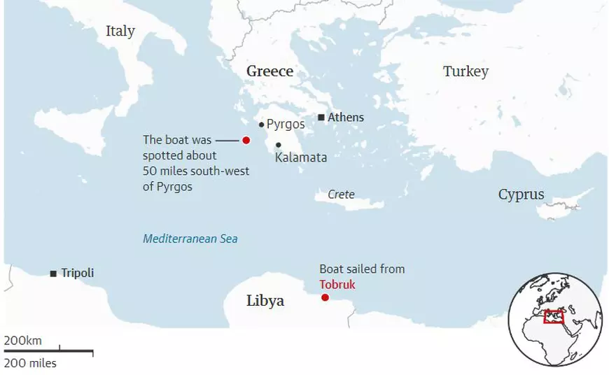 Anatomia unei tragedii cu repetiție: sute de oameni dispăruți după un naufragiu din largul Greciei, pe cea mai mortală rută folosită de migranți