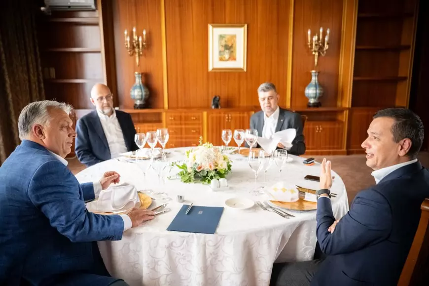 Marcel Ciolacu, întâlnire cu Viktor Orban la București. Premierul maghiar: „Începutul unei frumoase prietenii”