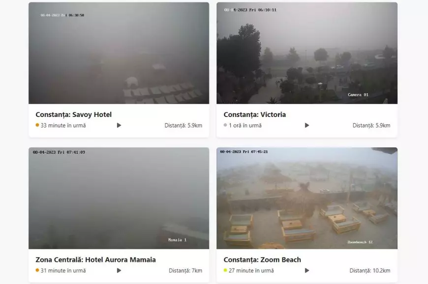 Fenomen meteo rar pe litoral: ceață densă vineri dimineață, meteorologii au emis și o avertizare