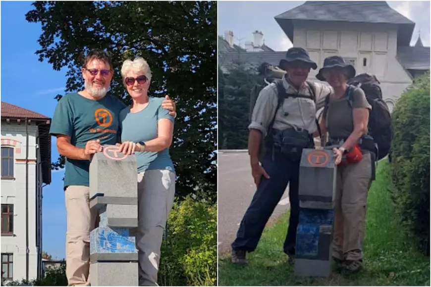 ROMÂNIA EXPRES. După ce și-au vândut casa din Australia, doi soți au mers 1.200 km pe jos și au descoperit bunătatea bătrânilor noștri: „Cu nimicul pe care îl aveau, au sărit să ajute”