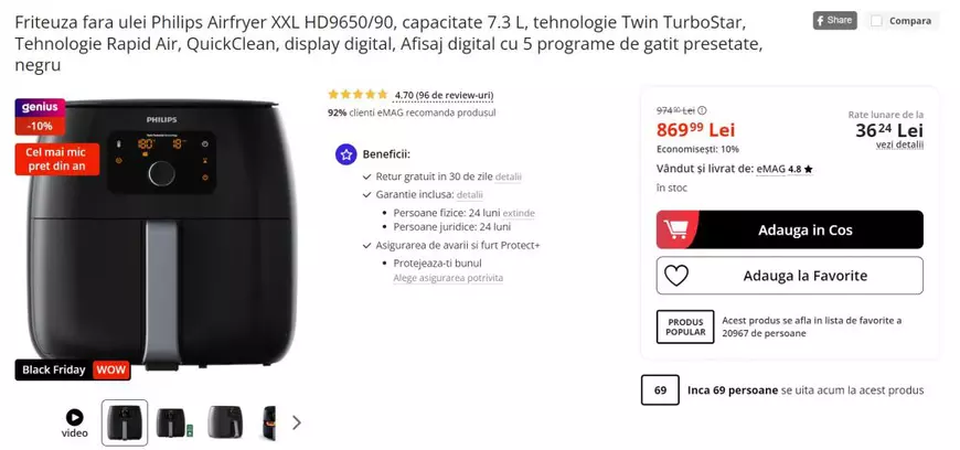Black Friday 2023 LIVE BLOG. Ce și cât vinde eMAG