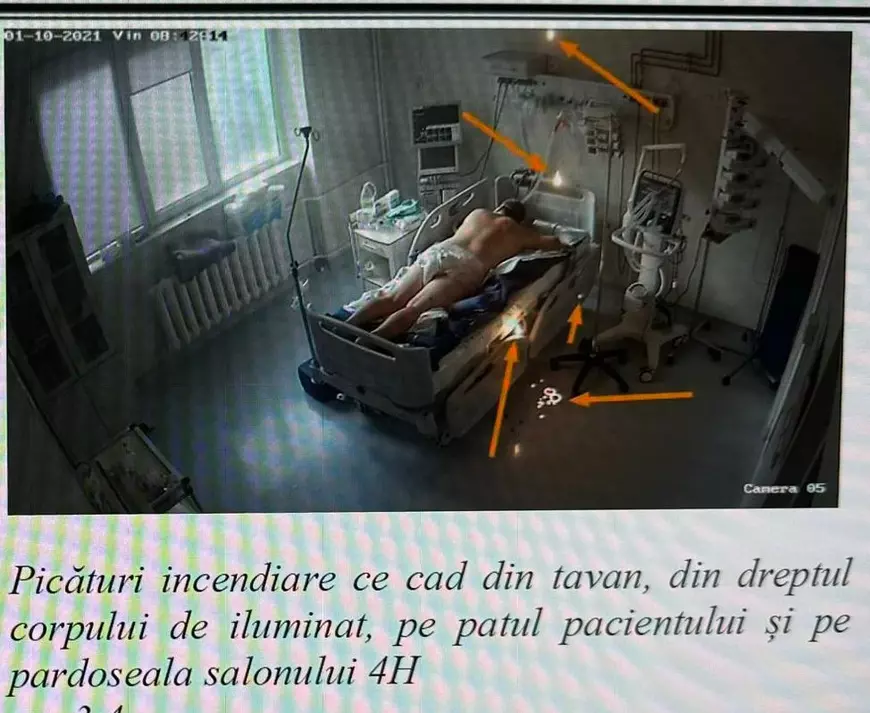 Imagine de pe camerele video înaintea incendiului de la Spitalul de Boli Infecţioase Constanţa. Avocat: Incendiul de acum doi ani, elucidat de INSEMEX