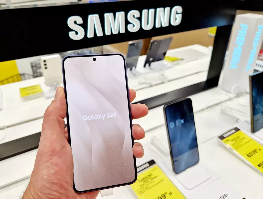 Hva er nytt i Samsung Galaxy S24-serien med mobiltelefoner - Bilde av Samsung S24-telefonen.