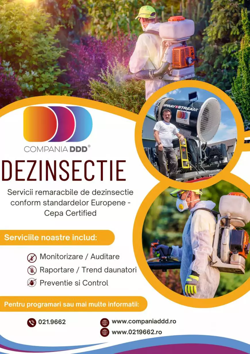 Asigurați-vă Afacerea cu Serviciile Profesionale de Dezinsecție și Deratizare acreditate la nivel European. Soluții Inovatoare pentru un Mediu Sigur și Igienic