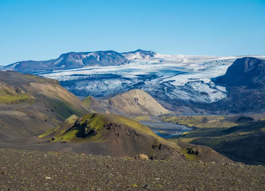 Vulcanul Eyjafjallajökull din Islanda – localizare, istoria erupțiilor, curiozități - Imagine cu regiunea în care se află Vulcanul Eyjafjallajökull.