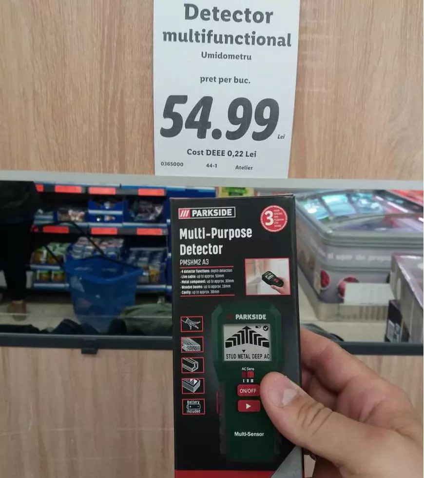 Român amendat cu 30.000 de lei pentru deținerea unui aparat de localizat cabluri în pereți. Dispozitivul poate fi cumpărat din magazinele de bricolaj